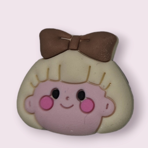 4/$8 Shoe Charm - Girl Pattern Charm for crocs - Picture 1 of 3